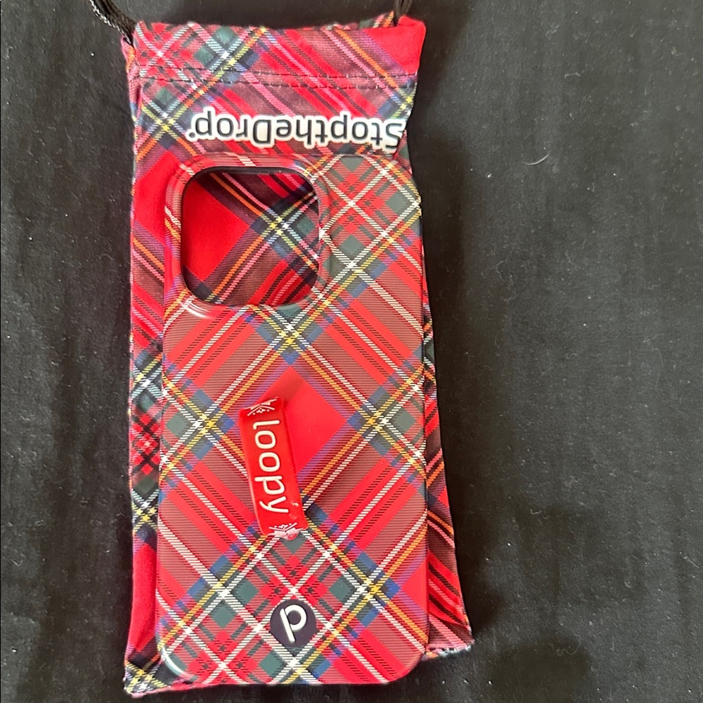 Loopy Red Tartan Plaid Phone Case